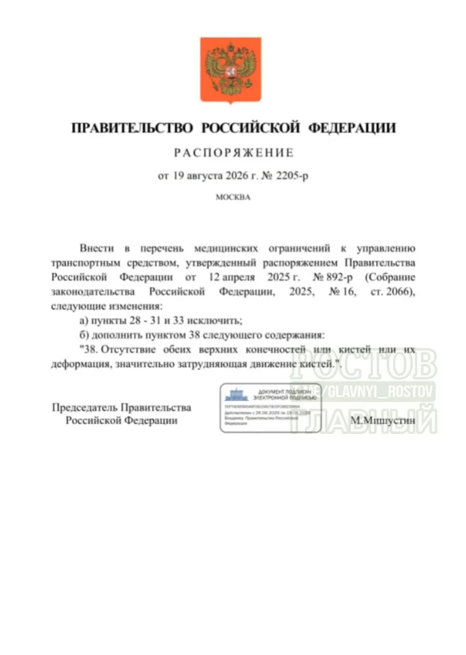 Изменения в перечне противопоказаний предусматривают отмену некоторых ограничений и введение нового требования, что потенциально расширяет доступ к управлению транспортом лиц с инвалидностью.